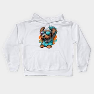 Chill Graffiti Dog Kids Hoodie